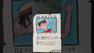 Cartaz de procurado onepiece drawing [upl. by Enelahs369]