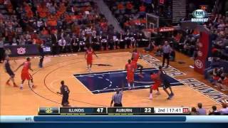 12813 Illinois vs Auburn Basketball Highlights [upl. by Roch901]