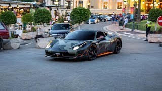 GMKs CAMO Ferrari 458 Italia Driving in Monaco [upl. by Enialehs]