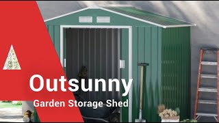 Outsunny Garden Storage Shed Top Sale Aosomca Offer [upl. by Ulphiah]