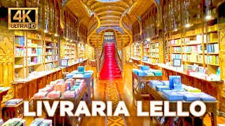 Livraria Lello  Lello Bookstore in Porto Most Beautiful Bookshop In The World [upl. by Maon]