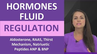 Hormones Fluid Regulation Homeostasis ADH Antidiuretic Aldosterone RAAS Thirst Mechanism [upl. by Heyra]