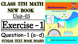 Class 5th Math New BookUnit 3Exercise 1 Q1ad5th New MathHow to add the fractions  FRACTIONS [upl. by Alemaj]