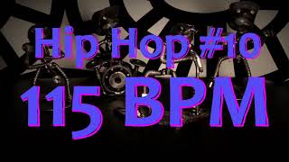 115 BPM  Hip Hop 10  44 Drum Beat  Drum Track [upl. by Nelo]