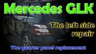 Mercedes GLK Body repair Ремонт кузова [upl. by Collier]