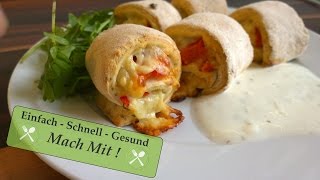 Pizzabrötchen selber macher Der einfache Party Hit  Super Lecker  TOP Anleitung Low Cal [upl. by Jeremias]