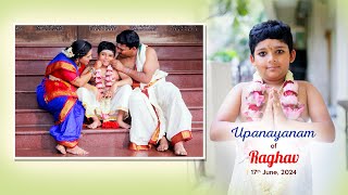 Upanayanam Ceremony Chi Raghav  2024  Balaji Digital Vision [upl. by Fabrin323]