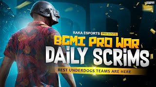 BGMI PRO WAR  PRIZE POOL 1100 INR  BGMI REGULAR SCRIMS LIVE  ORGANIZED BY RAKA ESPORTS [upl. by Ysiad397]