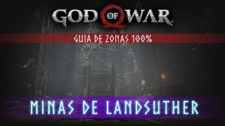 God of War Guia de Zonas 100  Minas de Landsuther [upl. by Akcira]