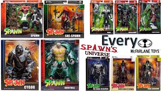 see newer video Every McFarlane Toys Spawn Universe Comparison List Action Figures [upl. by Hamburger]