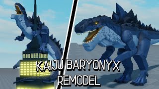 YET Another Kaiju Remodel Coming to Dinosaur Simulator Kaiju Baryonyx Remodel Sneaks [upl. by Anasus]