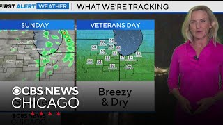 Breezy wet Saturday night in Chicago leads to dreary start to Sunday [upl. by Mcafee490]