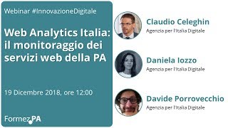 Web Analytics Italia il monitoraggio dei servizi web della PA [upl. by Sulokcin]