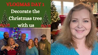 Vlogmas day 1 2024 Decorating the Christmas Tree [upl. by Samid]