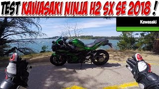 Moto Vlog 143  TEST KAWASAKI H2 SX SE 210 ch  UNE H2 avec des Valises  😂 [upl. by Eirod]