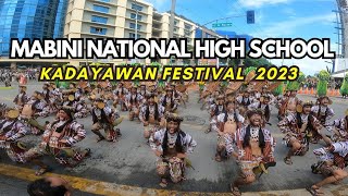 Mabini National High School Apoduwaling Dance Company  Kadayawan Festival 2023 [upl. by Aivirt918]