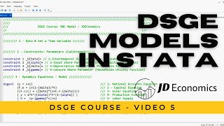 DSGE Models in Stata tutorial [upl. by Anier]