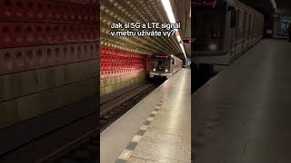 Jak si 5G a LTE signál v metru užíváte vy CETIN JsmeCETIN metro prague praha 5G LTE shorts [upl. by Aisetra]