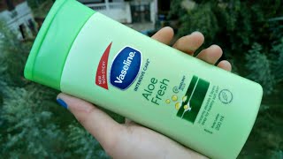 Vaseline Intensive Care Aloe Fresh Body Lotion Review  Body Lotion For Summer [upl. by Dygall]