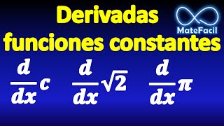 Ejemplos de derivadas Parte 1 constantes fracciones raices pi constante por x [upl. by Lavern727]