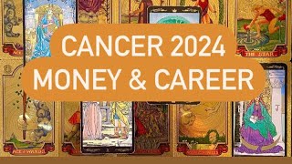 CANCER TAROT 2024 MONEY amp CAREER  WHAT TO EXPECT   YEARLY READING 2024 [upl. by Eudo]