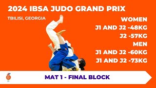 IBSA Judo Grand Prix Tbilisi 2024  Final Block Day 1 Mat 1 [upl. by Waterman]