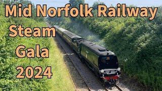 Mid Norfolk Railway Steam Gala 2024 [upl. by Eimmij]