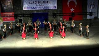 KAHRAMANMARAŞ HALK OYUNLARI TÜRKİYE FİNALİ YARISMASI MARMARİS GENCLİK MERKEZİMOV [upl. by Haerb513]