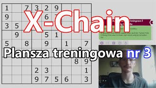 Sudoku na żywo 36 XChain  Plansza treningowa nr 3 [upl. by Evelina]