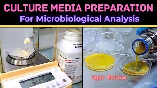 Culture Media Preparation  For Microbiological Analysis  Agar Media Plate  BAM [upl. by Atiuqel135]