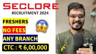 Seclore Recruitment 2024  Freshers  Salary ₹600000  NO FEES  Latest Jobs 2024 [upl. by Keenan]