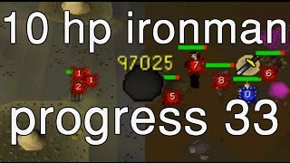 OSRS 10HP IM Progress 33 preparations before melee training [upl. by Basil]