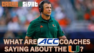 What are ACC coaches REALLY saying about Miami [upl. by Irolam]