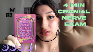 ༺ asmr 4 min fast cranial nerve exam actually 4 min 30 sec oops ༻ [upl. by Niamreg]