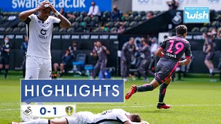 Highlights Swansea City 01 Leeds United  201920 EFL Championship [upl. by Ahlgren]