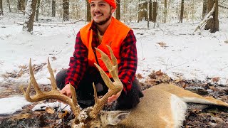 Massachusetts Mega Giant Buck Tracking In The Big Woods Buzzer Beater [upl. by Haisi]