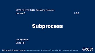 Subprocess 2023 Fall ECE 344 Section 2 [upl. by Dwyer389]