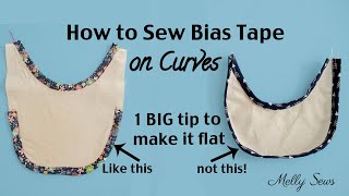 How To Sew Bias Tape On Curves [upl. by Zoubek]