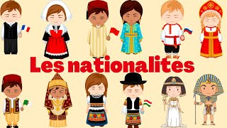 Apprendre les nationalités en français [upl. by Quartus]