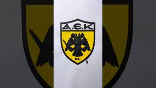 AEK FC aek aekfc greek atenas greece futbol football asmr satisfying coloring futebol [upl. by Othelia]