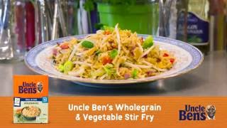 Uncle Ben’s® wholegrain rice and vegetable stir fry [upl. by Robinetta65]