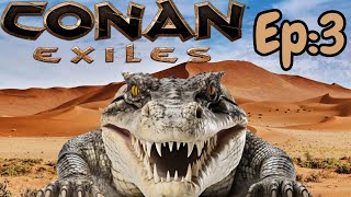 Ma revanche sur Joe le croco et je Boxe la Bête sauvage🥊Conan Exil Ep3 [upl. by Aleekat]