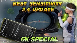 34 Update Sensitivity PUBG Mobile Gameloop Emulator 2024 ✅  Normal Mouse Zero Recoil [upl. by Ahsieit]