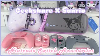 Geekshare X Sanrio Nintendo Switch Accessories Haul [upl. by Nyrem]