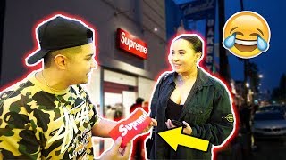 SELLING FAKE SUPREME AT THE SUPREME STORE LOS ANGELES HYPEBEAST PRANK [upl. by Kovacs]