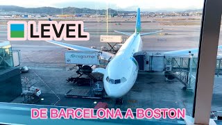 VUELO A BOSTON DESDE BARCELONA POR LEVEL [upl. by Lomax557]