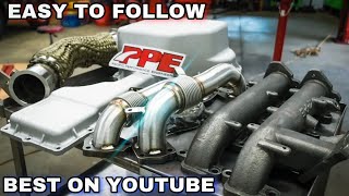 How To Install L5P Duramax Manifolds UpPipes and Down Pipe [upl. by Gentry]