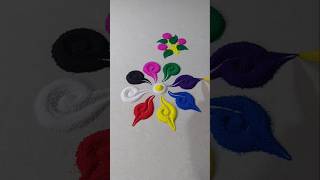 💚💐💝Beautiful Rangoli designtrending viralvideo [upl. by Johnstone160]