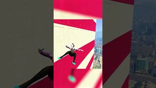 Spider Gwen Jumps 30000m in GTA 5 [upl. by Goltz]