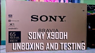 Sony X900H 4K with HDMI 21 support HDR TV  Unboxing and Testing  65 Inch Model 65X900H  X90H [upl. by Malvino985]